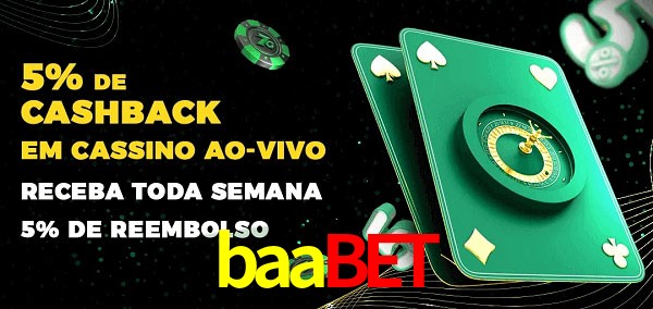 Promoções do cassino ao Vivo baabet